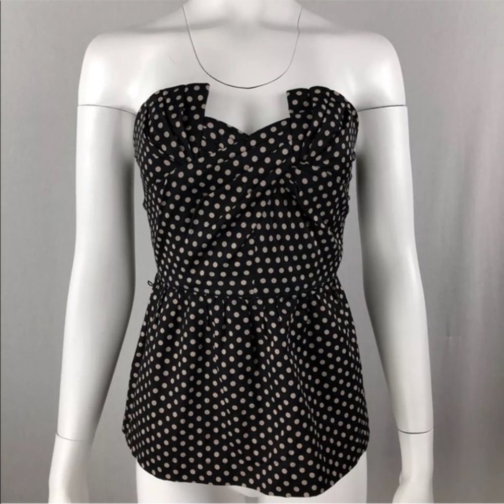 Anthropologie Odille Size 2 Polka Dot Peplum